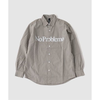 パルプ PULP No Problemo /ノープロブレモ NO PROBLEMO POPLIN LS SHIRT （ブラウン）｜詳細画像