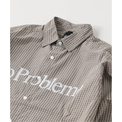 パルプ PULP No Problemo /ノープロブレモ NO PROBLEMO POPLIN LS SHIRT （ブラウン）｜詳細画像