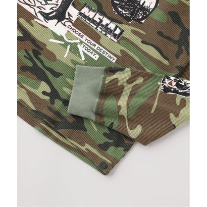 パルプ PULP UK ARTIST PROJECT【ROYDON】CAMO THERMAL LS （カーキ）｜詳細画像