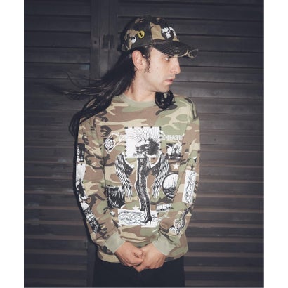 パルプ PULP UK ARTIST PROJECT 【ROYDON】CAMO CAP （カーキ）｜詳細画像