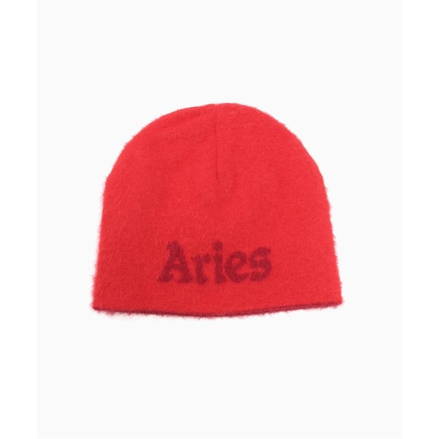 ARIES / アリーズ FLUFFY REVERSIBLE SKULL BEANIE （レッド）