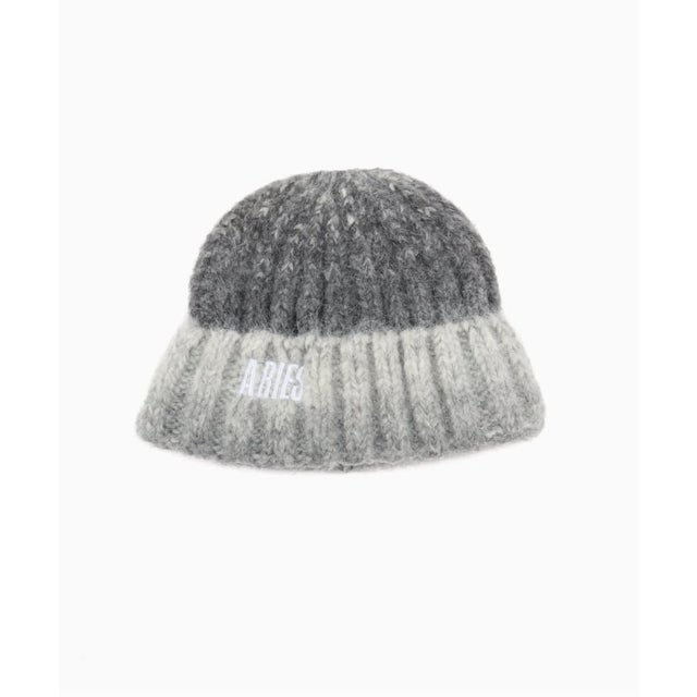ARIES / アリーズ SPACE DYE RIB KNIT BEANIE （グレーA）