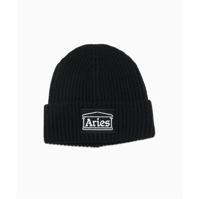 パルプ PULP ARIES / アリーズ TEMPLE PATCH RIB KNIT BEANIE （ブラック）｜詳細画像