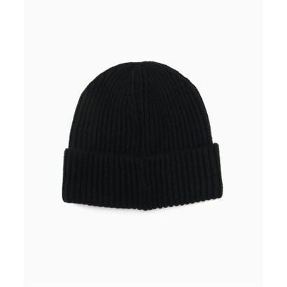パルプ PULP ARIES / アリーズ TEMPLE PATCH RIB KNIT BEANIE （ブラック）｜詳細画像