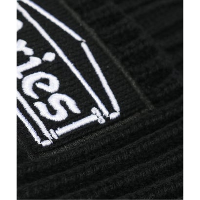 パルプ PULP ARIES / アリーズ TEMPLE PATCH RIB KNIT BEANIE （ブラック）｜詳細画像