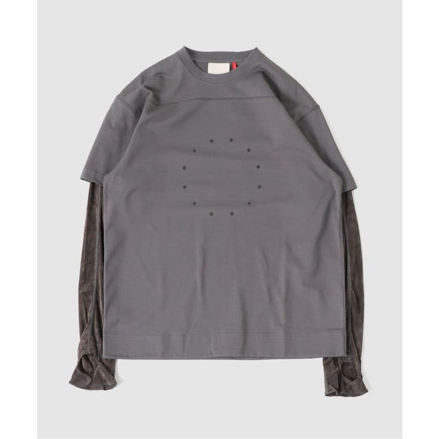 JIAN YE / ジェンイェ CIRCLE FANGSAI LAYERED TEE （グレー）