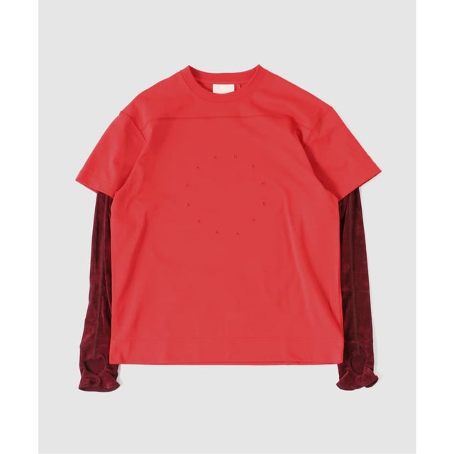 JIAN YE / ジェンイェ CIRCLE FANGSAI LAYERED TEE （レッド）