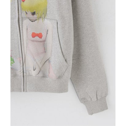 パルプ PULP 【Geek Office / ギークオフィス】WEBHOUSE / Twister Yamikawa Hoodie Zip-up （グレー）｜詳細画像