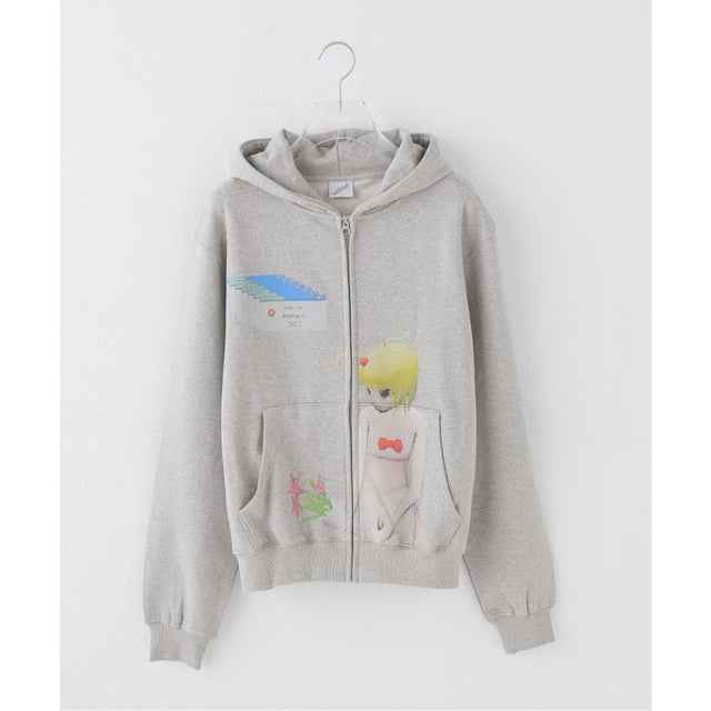 【Geek Office / ギークオフィス】WEBHOUSE / Twister Yamikawa Hoodie Zip-up （グレー）