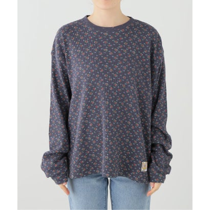 パルプ PULP 【Geek Office / ギークオフィス】WEBHOUSE / Ribbie Waffle Long Sleeve （ネイビー）｜詳細画像