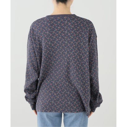 パルプ PULP 【Geek Office / ギークオフィス】WEBHOUSE / Ribbie Waffle Long Sleeve （ネイビー）｜詳細画像