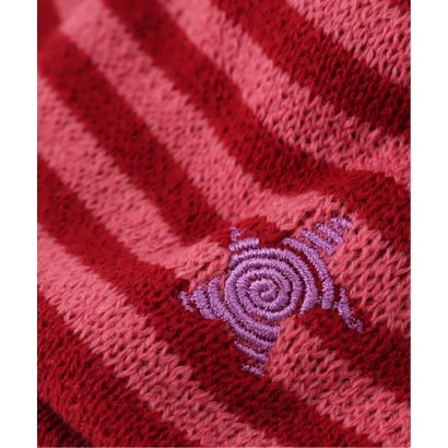 パルプ PULP 【Geek Office / ギークオフィス】WEBHOUSE / Twister Star Stripe Short Beanie （グレー）｜詳細画像