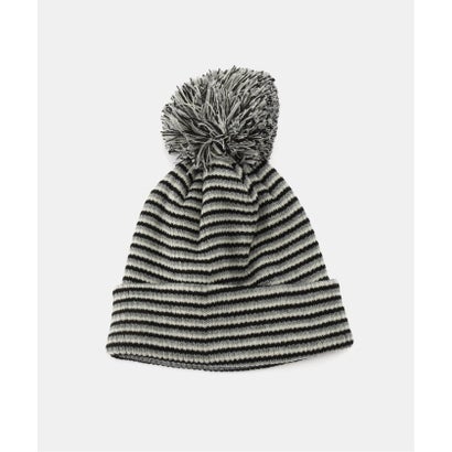 パルプ PULP 【Geek Office / ギークオフィス】WEBHOUSE / Twister Star Stripe Pom Beanie （ブラック）｜詳細画像