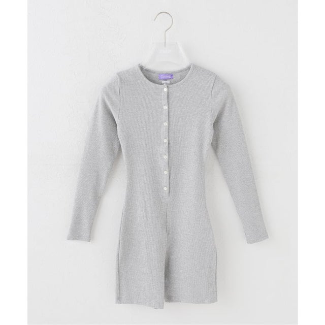COOME/コーメ LS ROMPERS （グレー）