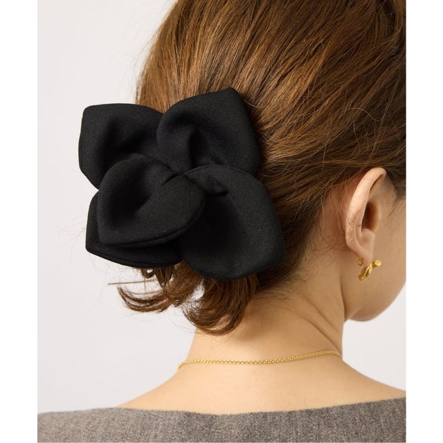 《追加予約》LERET.H ルレアッシュ Flower バレッタ （ブラック）