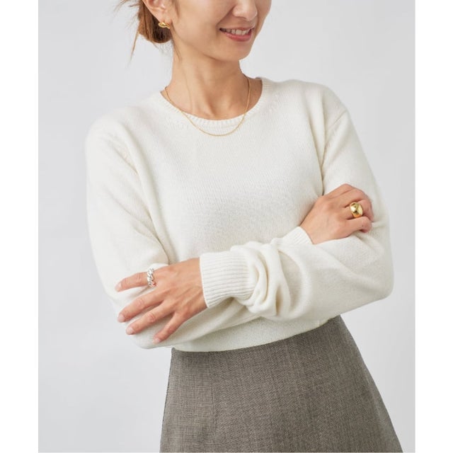 《予約》CASHMERE プルオーバー （ホワイト）