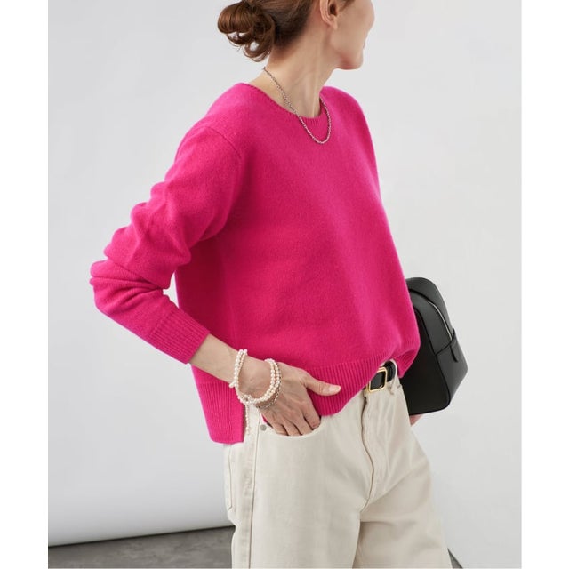 《予約》CASHMERE プルオーバー （ピンク）
