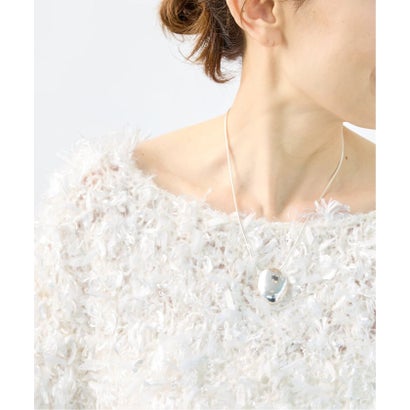 ヴェルメイユ パー イエナ VERMEIL par iena 《予約》FANCY YARN ボートネックプルオーバー （ブラック）｜詳細画像