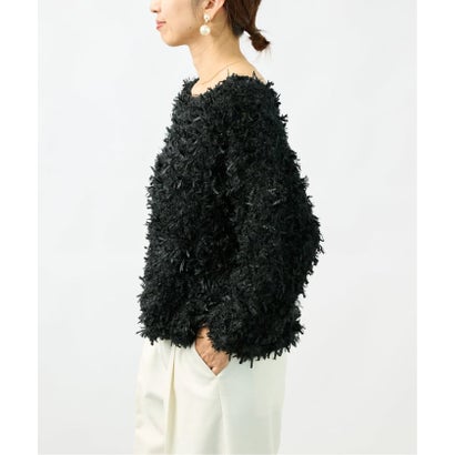 ヴェルメイユ パー イエナ VERMEIL par iena 《予約》FANCY YARN ボートネックプルオーバー （ホワイト）｜詳細画像