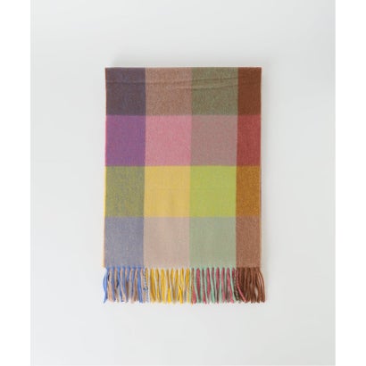 《予約》JOSHUA ELLIS ジョシュア エリス Stole Block Check 70x190cm （イエロー）｜詳細画像