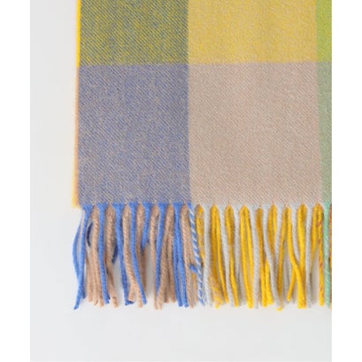 《予約》JOSHUA ELLIS ジョシュア エリス Stole Block Check 70x190cm （イエロー）｜詳細画像