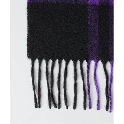 《予約》JOSHUA ELLIS ジョシュア エリス Stole Black Watch70x190cm （パープル）｜詳細画像