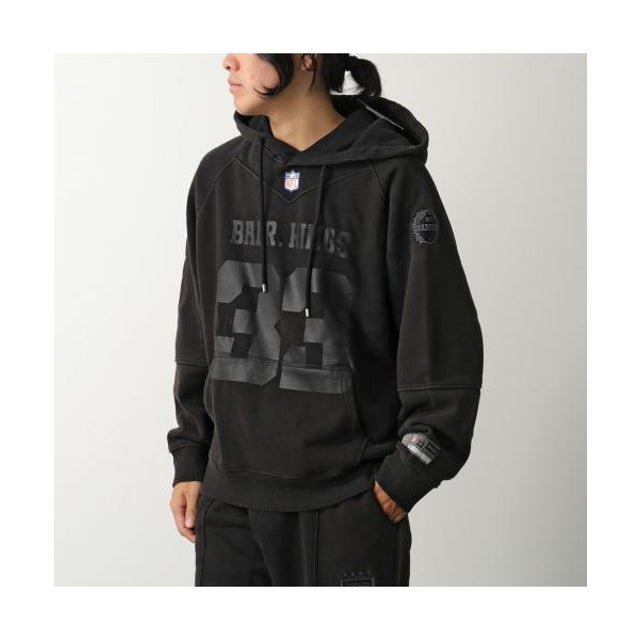 パーカー NFL × WASHED BOX HOODIE B1261.1133 （JetBlack/ブラック）