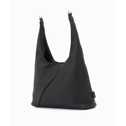 fellowww / フェロー Flaux Leather drawstring bag （ブラック）｜詳細画像