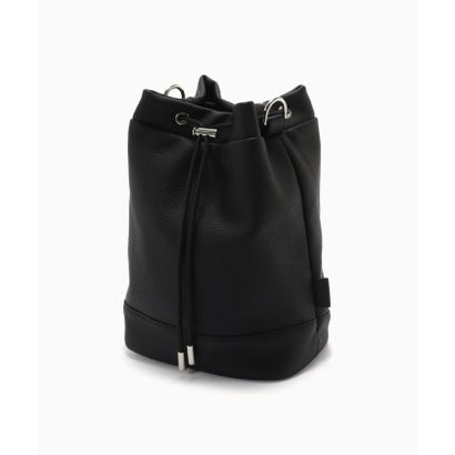fellowww / フェロー Flaux Leather shoulder tote （ブラック）｜詳細画像