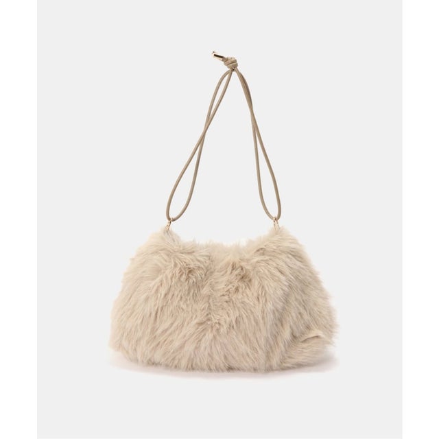 ファーショルダーBAG （ナチュラル）