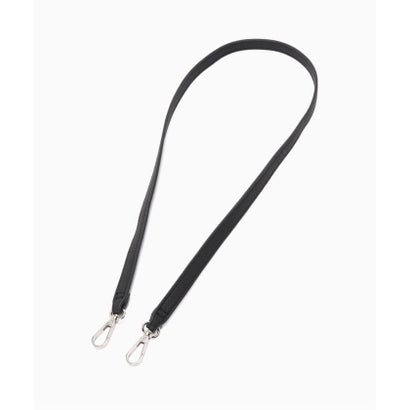 fellowww / フェロー Flaux Leather long strap （ブラック）｜詳細画像