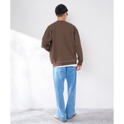 ベーセーストック B.C STOCK ANTS & ELEPHANTS 2TONE スウェットライク リブカーディガン（レッド）｜詳細画像