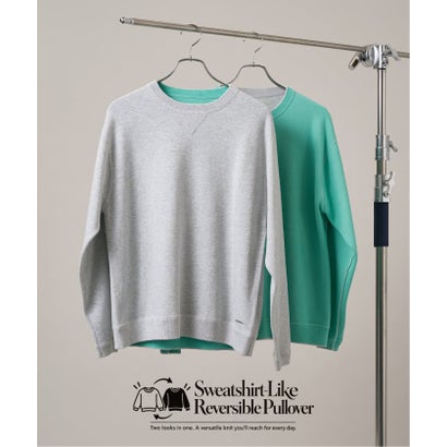 ベーセーストック B.C STOCK ANTS & ELEPHANTS 2TONE スウェットライクリバーシブルプルオーバー（レッド）｜詳細画像