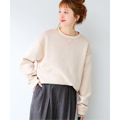 ベーセーストック B.C STOCK ANTS & ELEPHANTS 2TONE スウェットライクリバーシブルプルオーバー（ブラウン）｜詳細画像
