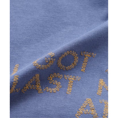 ウェーブエンブロイダリーTシャツ （ネイビー）｜詳細画像