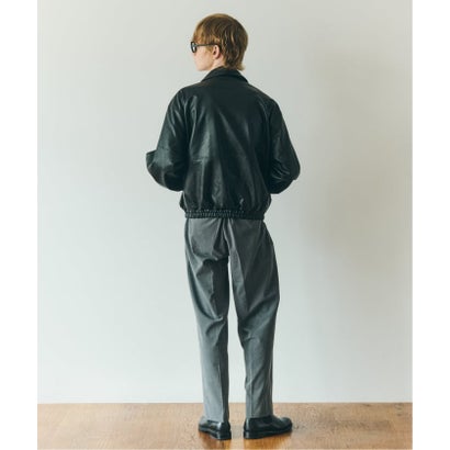 OSKR / オーエスケーアール 別注 FAUX LEATHER ジャケット（ブラック）｜詳細画像