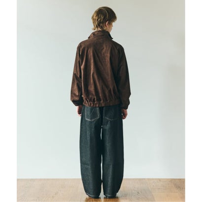 OSKR / オーエスケーアール 別注 FAUX SUEDE TRACK TOP ブルゾン（ブラウン）｜詳細画像
