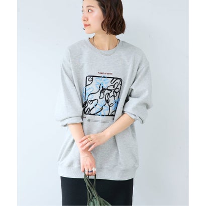 ベーセーストック B.C STOCK P of E BIG FLOWER EMB プルオーバー （グレー）｜詳細画像
