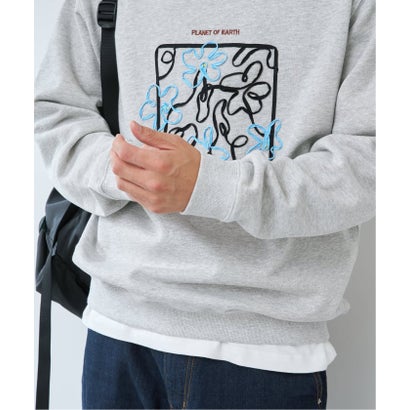 ベーセーストック B.C STOCK P of E BIG FLOWER EMB プルオーバー （グレー）｜詳細画像