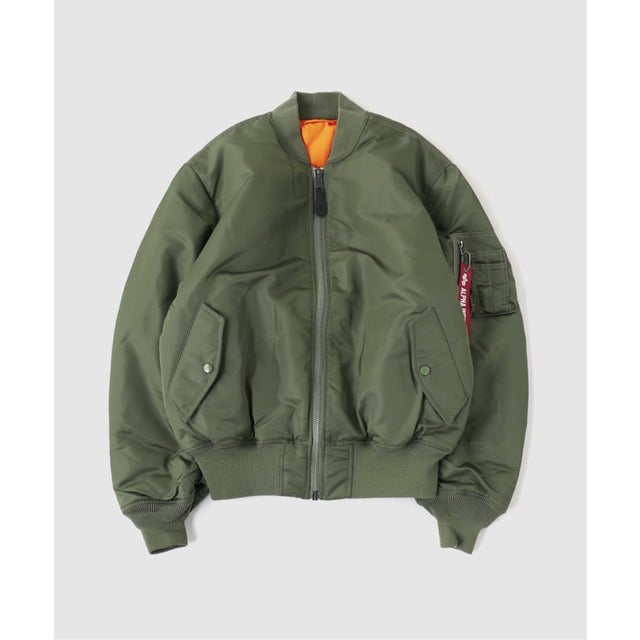 ALPHA INDUSTRIES / アルファ インダストリーズ MA-1 HERITAGE FIT FLIGHT JACKET （カーキ A）