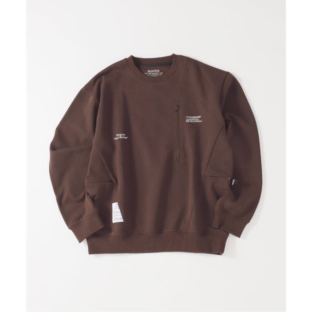 OLIVEDRAB CARRY PKT SWEAT （ブラウン）