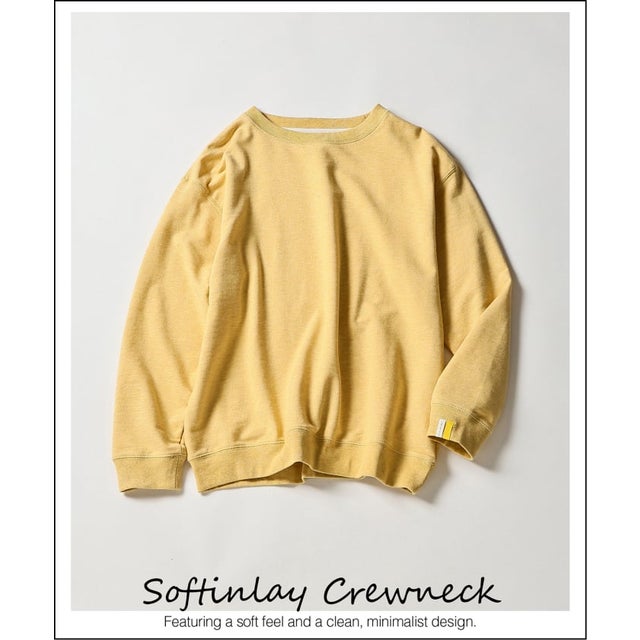 SOFTINLAY CREWNECK （イエロー）