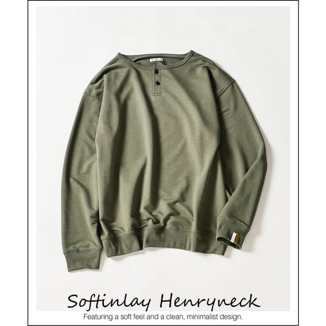 SOFTINLAY HENRYNECK （カーキ）