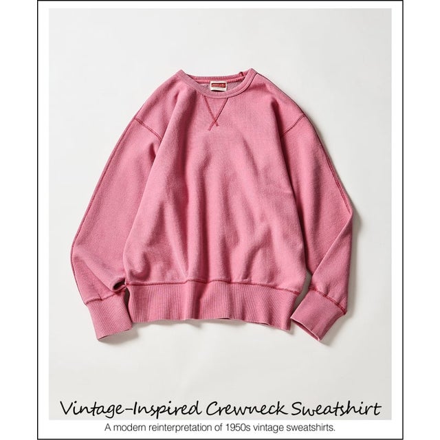 VINTAGE LIKE SWEAT クルーネック （レッド）