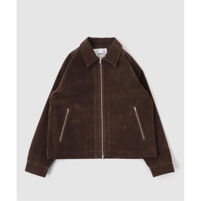 OSKR / オーエスケーアール 別注 FAUX SUEDE ジャケット （ブラウン）｜詳細画像