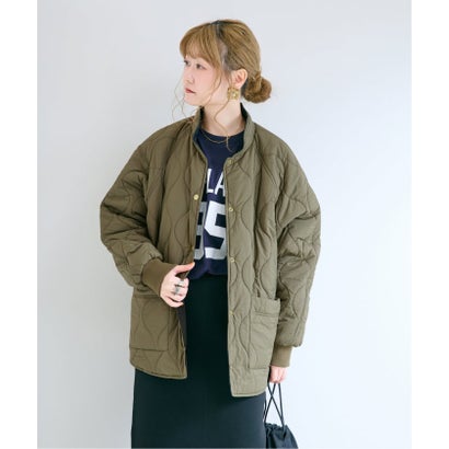 ベーセーストック B.C STOCK 《追加4》ウォッシャブル / キルティングリバーシブルブルゾン（カーキ）｜詳細画像