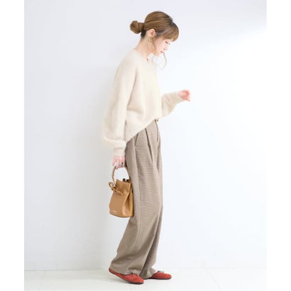 ベーセーストック B.C STOCK 《予約》【WEB+一部店舗限定】FOXカシミヤ Vネックプルオーバー （ピンク）｜詳細画像