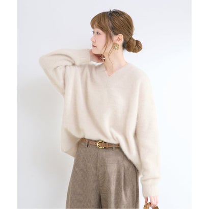 ベーセーストック B.C STOCK 《予約》【WEB+一部店舗限定】FOXカシミヤ Vネックプルオーバー （ネイビー）｜詳細画像