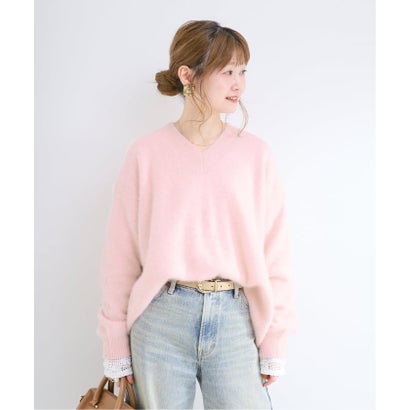 ベーセーストック B.C STOCK 《予約》【WEB+一部店舗限定】FOXカシミヤ Vネックプルオーバー （ホワイト）｜詳細画像