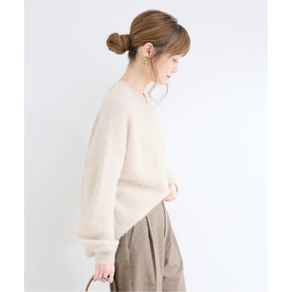 ベーセーストック B.C STOCK 《予約》【WEB+一部店舗限定】FOXカシミヤ Vネックプルオーバー （ホワイト）｜詳細画像